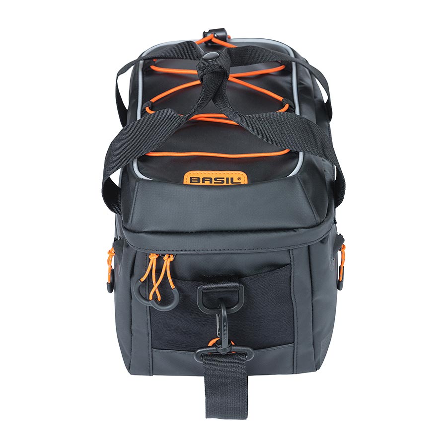 Basil, Miles MIK, Trunk Bag, 7L, Black/Orange