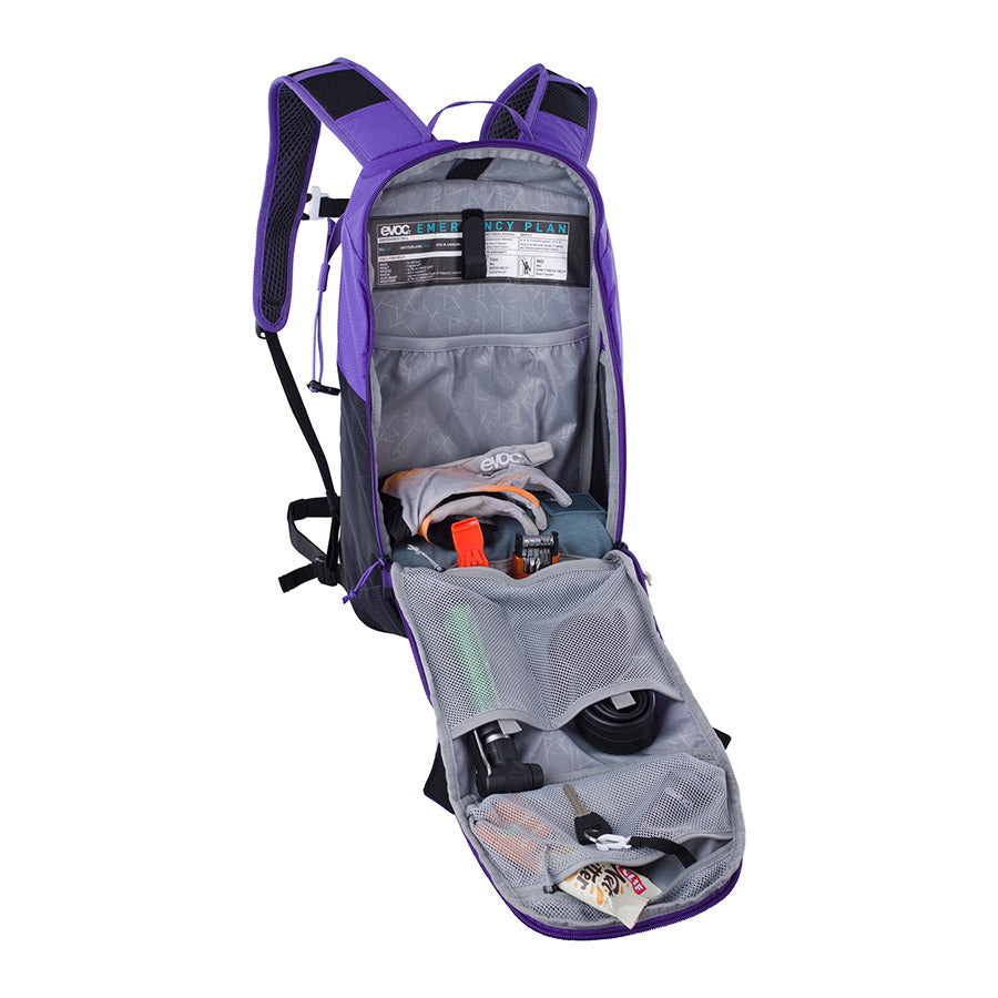 EVOC, Ride 8, Hydration Bag, Volume: 8L, Bladder: No, Violet/Black