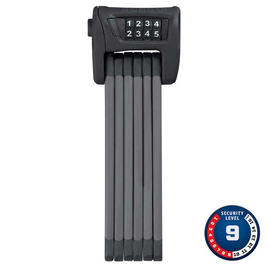 Abus, Bordo Combo 6100, Folding lock with combination, 90 cm (3'), Black