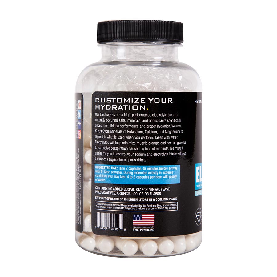 Ryno Power, Electrolytes, Capsules