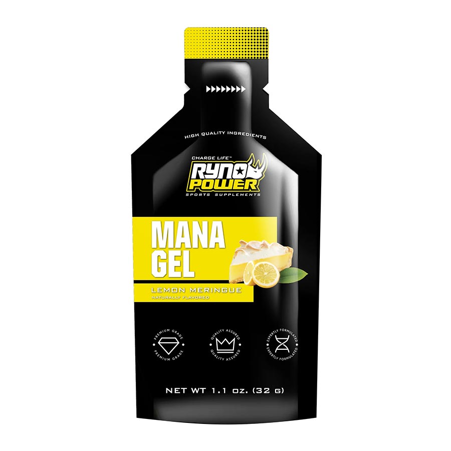 Ryno Power, Mana Gel, Gels, Lemon, 12pcs