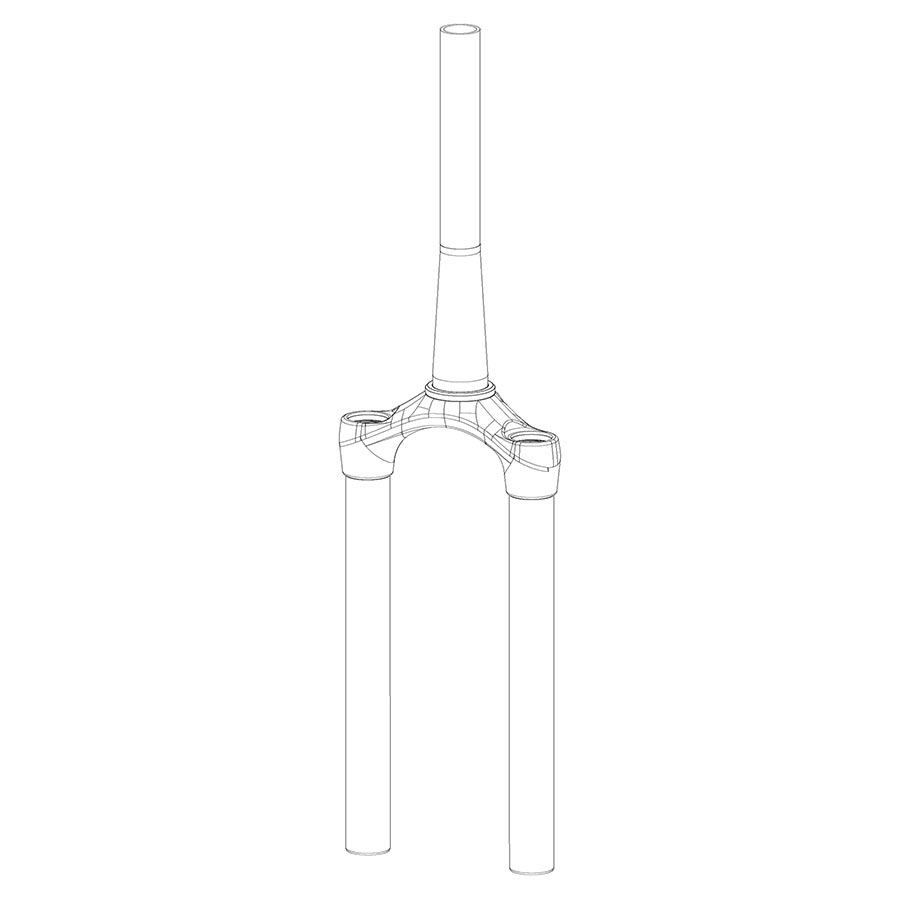 RockShox, Fork CSU - Solo Air 27 Boost™ 15X110 150mm Max Aluminum Taper Diffusion Black (No Gradients) - Reba A7 130-150mm (2018+), 11.4018.008.545