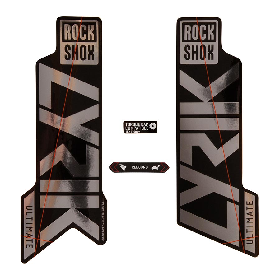 RockShox, Lyrik Ultimate Decal Kit, Matte Copper for Gloss Black Lowers