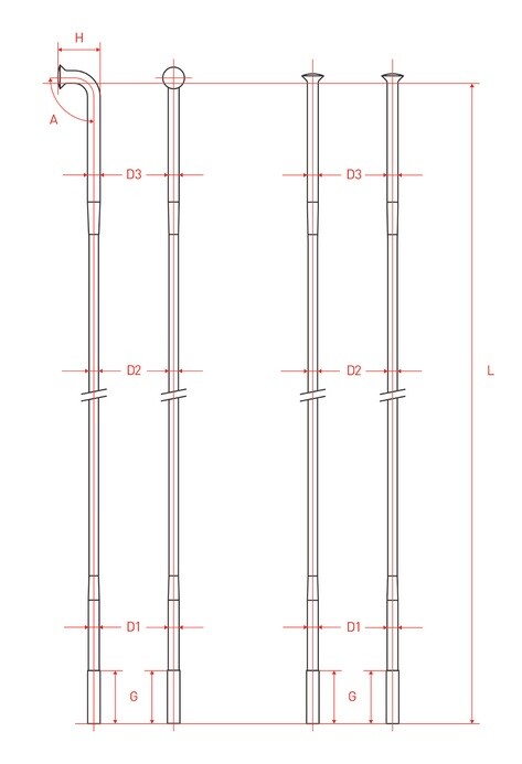 ALPINE 3 J BEND SPOKES