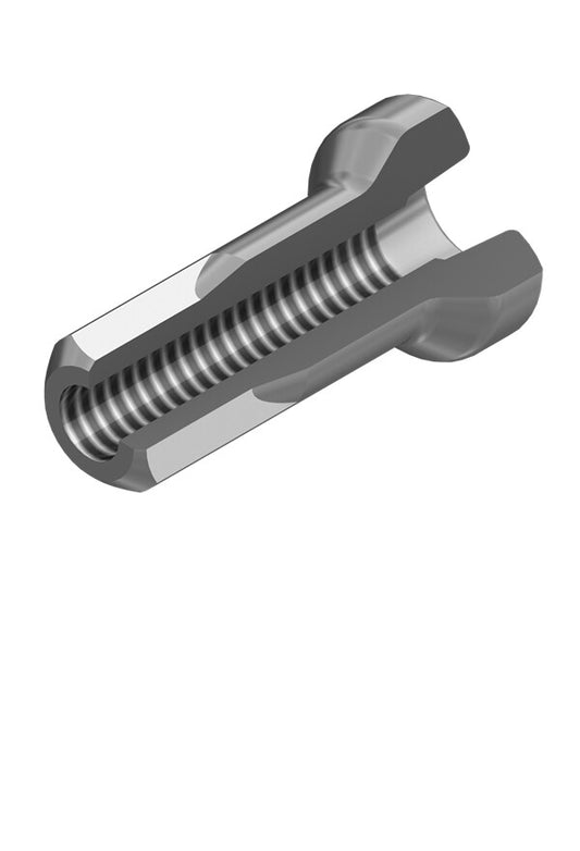 HIDDEN ALUM NIPPLE2.0X12MM 100PCS SLVR