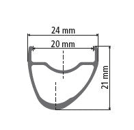 RR 421 DB ASYMMETRIC RIM