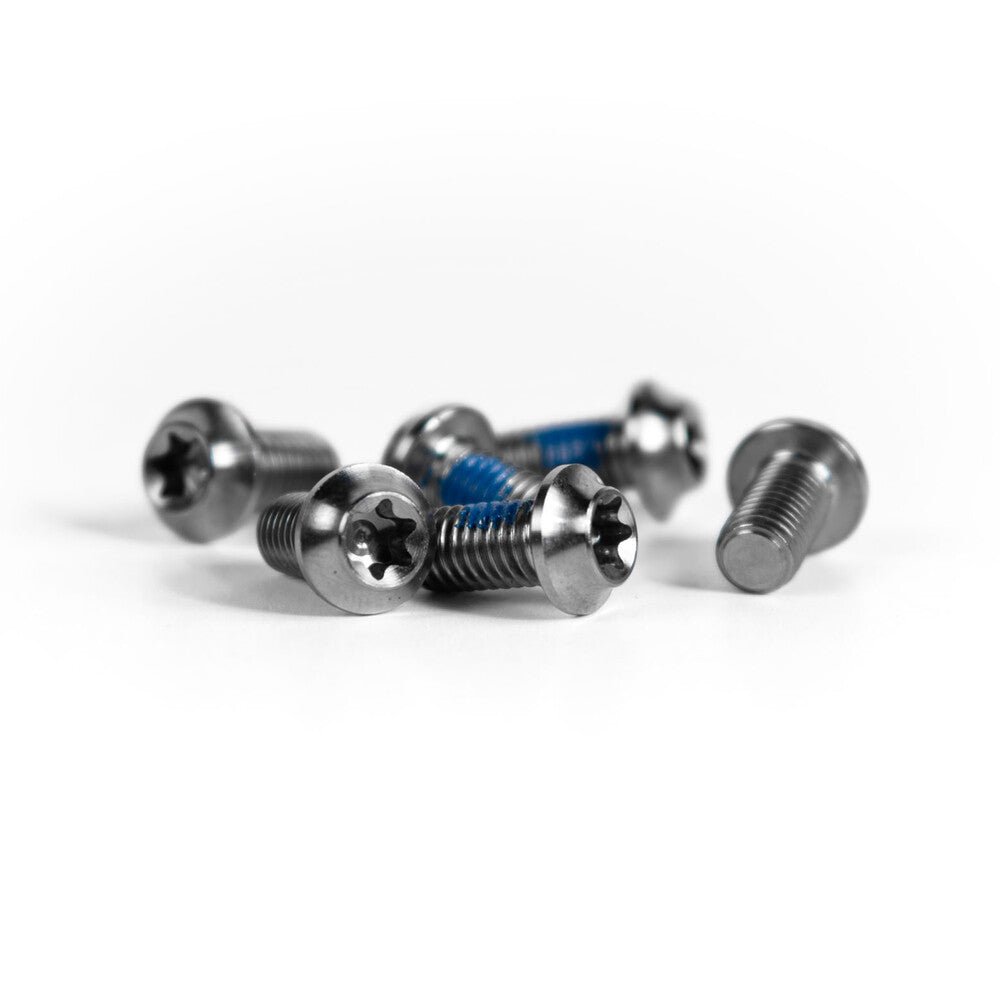ROTOR BOLTS T25 SILVER TITANIUM 6PCS