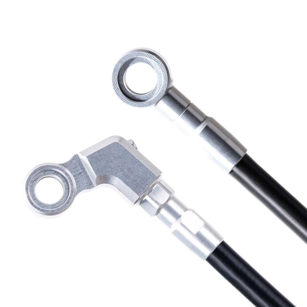 HOSE KIT ANGLED SIL/ BANJO SIL KEV 900MM