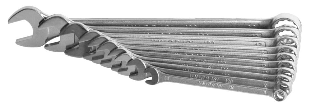 Set of combination wrenches, long type in carton box