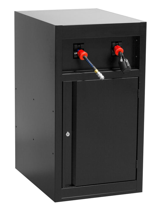 Power support for modular work bench 120v