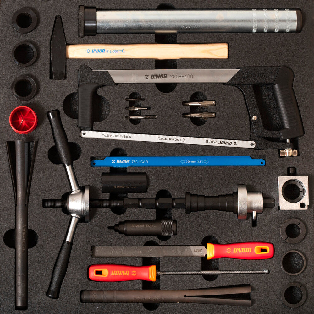 Set of tools in tray 2 2600c frame/fork tools