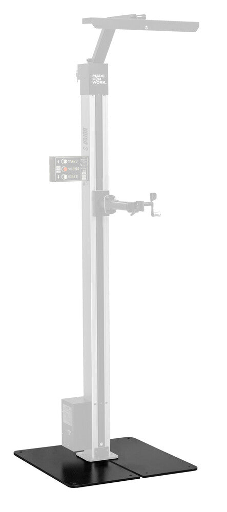 Fixed plate for one electric repair stand