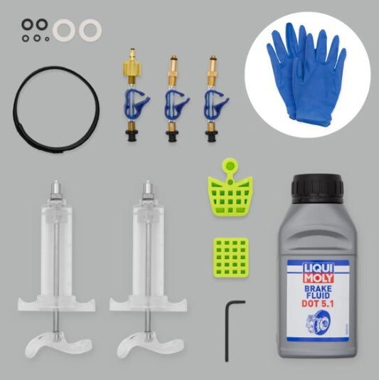 SRAM WRKSHP BLEED KIT - ALL FITTINGS W DOT 5.1