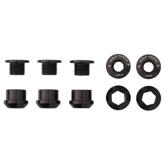 Set Of 5 Chainring Bolts+Nuts For 1X