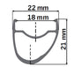 RR 411 DB ASYMMETRIC RIM