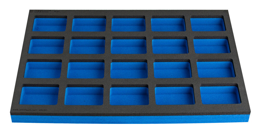 SOS tool tray with compartment for work bench narrow tool chest